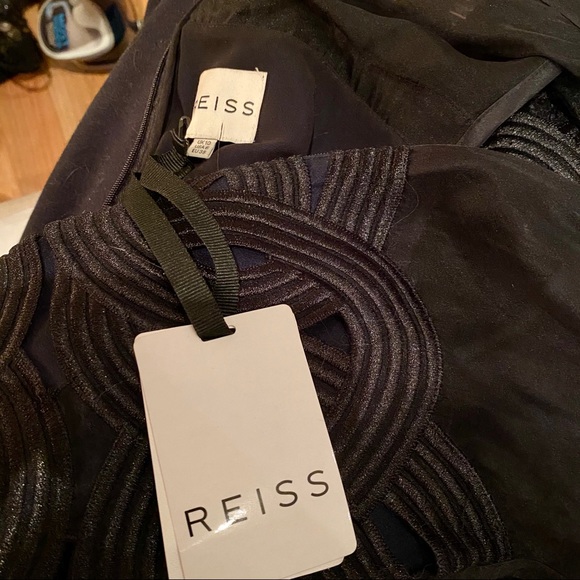 REISS Pepper Double Layer Lace Dress BNWT - Picture 7 of 9